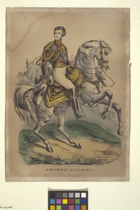 Prinssi Albert (käsinvärinen litografia) tekijältä Nathaniel Currier