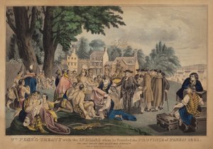 Wm. Pennin sopimus intiaanien kanssa hänen perustaessaan Pennsylvanian provinssin 1661: Ainoa sopimus, jota ei koskaan rikottu tekijältä Nathaniel Currier