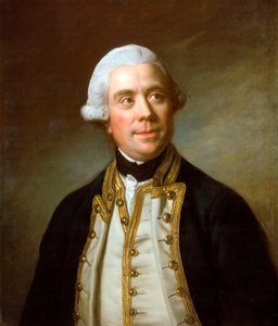 Kapteeni Samuel Barrington (1729-1800), noin 1770 (öljy kankaalle). tekijältä Nathaniel Dance