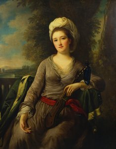 Naisen muotokuva, jonka uskotaan olevan rouva Wells tekijältä Nathaniel Dance Holland