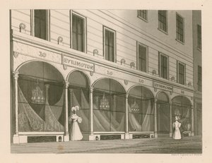 Messrs Everingtonin myymälä, Intian huivivarasto, 10 Ludgate Street, Lontoo