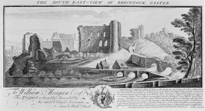 Brecknockin linnan kaakkoisnäkymä, 1741