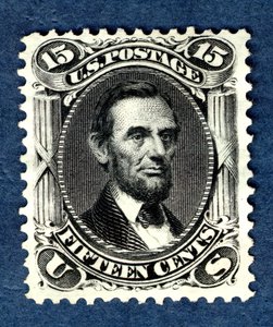15c Abraham Lincoln julkaisee uudelleen singlen, 1875.