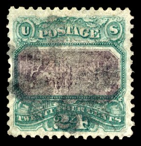 24c Itsenäisyysjulistus G Grill invert error single, 1869.