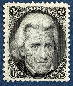 2c Andrew Jackson julkaisee uudelleen singlen, 1875. tekijältä National Bank Note Company