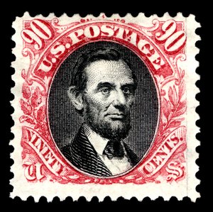 90c Abraham Lincoln julkaisee uudelleen singlen, 1875.