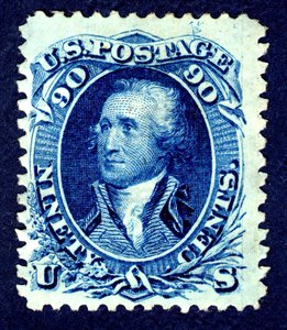 90c Washington F Grill -single, 1867-1868. tekijältä National Bank Note Company