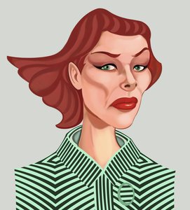 Katharine Hepburn, 2021 (digitaalinen) tekijältä Neale Osborne
