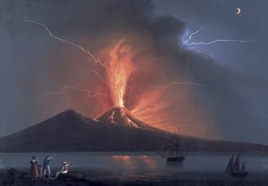 Napoli: Vesuvius purkautuu 22. lokakuuta 1822 (guassi)