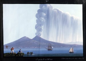 Napoli: Vesuvius purkautuu 26. lokakuuta 1822 (guassi)