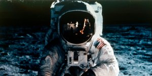 Buzz Aldrin on the Moon, Apollo II -tehtävä, heinäkuu 1969.