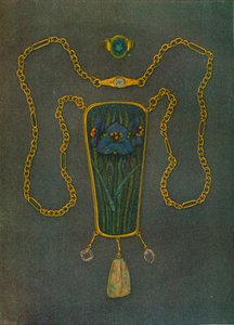 Kaulakoru kultaa, emalia ja jalokiviä, c1901 tekijältä Nelson Ethelred Dawson