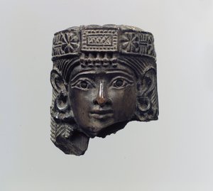 Naishahmon pää, noin 800-luvulla eaa. (norsunluu) tekijältä Neo Assyrian
