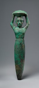 Urin kuninkaan Shulgin perushahmo, koria kantava, n. 2094–2047 eKr. (kupari)