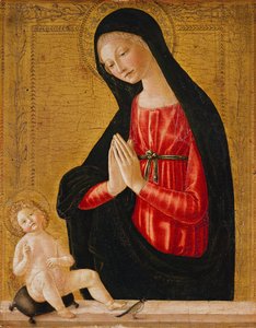 Madonna jumaloi lasta tekijältä Neroccio di Landi