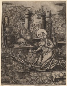 Pyhä Jerome tekijältä Netherlandish 16th Century