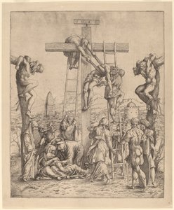 Laskeutuminen ristiltä tekijältä Netherlandish 16th Century after Andrea Mantegna