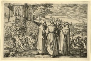 Allegoria Alvan herttuan tappiosta Briellessä, 1580 tekijältä Netherlandish School