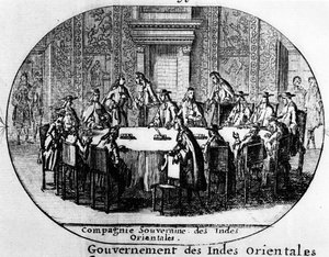 Hollannin Itä-Intian yhtiön suvereenin yhtiön johtajat, 1700-luvun alku tekijältä Netherlandish School