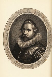 Abraham Bloemaertin muotokuva, hollantilainen taidemaalari ja taidegraafikko, etsaaja ja kaivertaja, Haarlemin manieristi tekijältä Netherlandish School