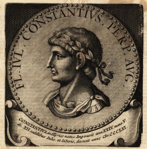 Rooman keisari Constantius II:n muotokuva. tekijältä Netherlandish School