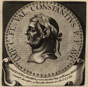 Rooman keisari Constantius I:n muotokuva. tekijältä Netherlandish School