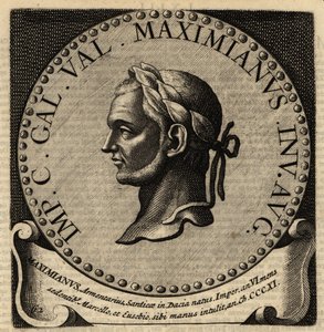 Rooman keisari Maximianuksen muotokuva. tekijältä Netherlandish School