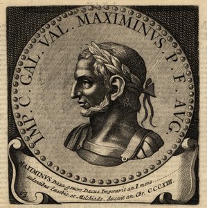 Rooman keisari Maximinus II:n muotokuva. tekijältä Netherlandish School