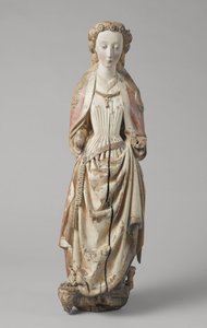 Pyhä Katariina Aleksandrialainen, kirjoittanut Meester van Koudewater, n. 1470 (pähkinä) tekijältä Netherlandish School