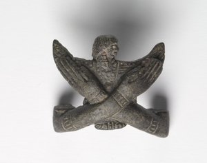 Pronssikiinnike "Shawabty Bundlesta": Crossed Arms, 18. lopusta 19. dynastian alkuun, n. 1336-1256 eaa. tekijältä New Kingdom Egyptian