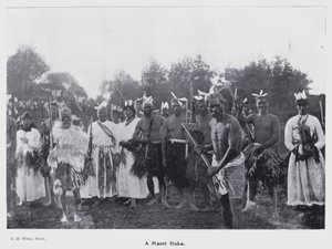 New Plymouth, Uusi-Seelanti: Maori Haka (m/w kuva)