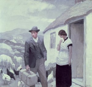 Isänsä poika (öljy kankaalle) tekijältä Newell Convers Wyeth