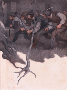 Kannen sisäkuva, 1916 tekijältä Newell Convers Wyeth