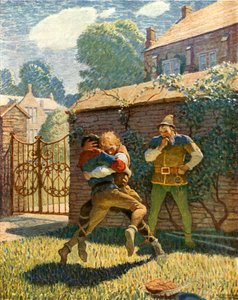 Pikku John painii Gamewellissä tekijältä Newell Convers Wyeth