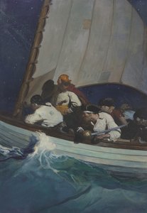 "Voi, Morganin miehet ovat valmiina sinua varten; ja Mustaparta - äijä!..." tekijältä Newell Convers Wyeth