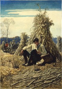 Peculiarsome Abe, 1940 (öljy renessanssilevylle) tekijältä Newell Convers Wyeth
