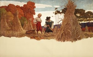 Puritan Corn Husker, 1941 tekijältä Newell Convers Wyeth