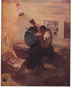 Taistelu luolassa: Se osoitti minulle Handsin ja hänen kumppaninsa lukittuina yhteen tappavaan painiin tekijältä Newell Convers Wyeth