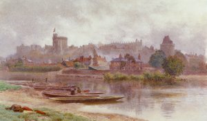 "Windsorin linna synkässä", c1874-1914 tekijältä Newton Benett