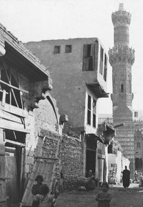 Katu Kairossa, Egyptissä, vuodelta 1890