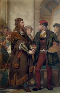 Albrecht Dürer vierailee Quinten Massijsissa (öljy kankaalle)