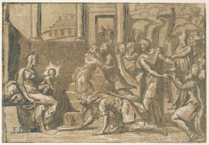 Maagien palvonta, 1540-50, 1540-50. tekijältä Giuseppe Niccolò Vicentino