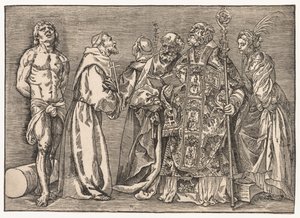 Kuusi pyhää, n. 1535. tekijältä Niccolo Boldrini