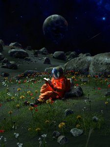 Astronautin avaruuspuutarha tekijältä Nicebleed