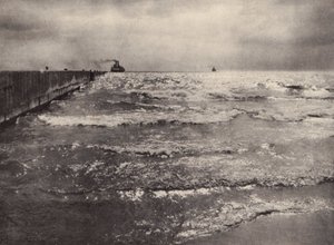 Kesä, Ontariojärvi (s/w valokuva)