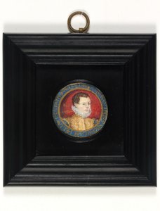 Taiteilijan oletettu omakuva, 13-vuotias, n. 1560 (akvarelli velumilla) tekijältä Nicholas (attr.to) Hilliard