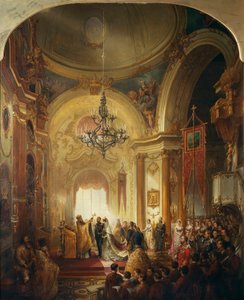 Edinburghin herttuan prinssi Alfredin häät suurherttuatar Maria Aleksandrovnan kanssa, 23. tammikuuta 187