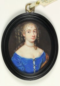 Lady nimeltä Abigail Stephens, Lady Harley (akvarelli vellum)