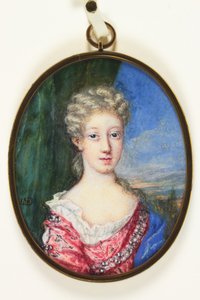 Lady Henrietta Cavendish Harley, myöhemmin Oxfordin kreivitär (emali)