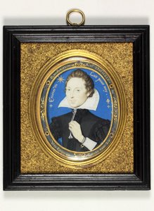Herrasmies nimeltä Henry Carey, Monmouthin toinen jaarli tekijältä Nicholas Hilliard